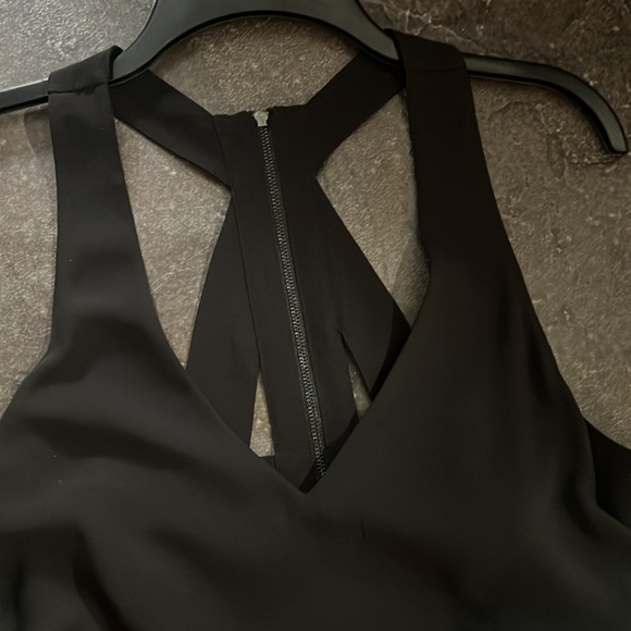 BCBG Maxazria sheer v-neck, super sexy part backless Small top. - Picture 2 of 8